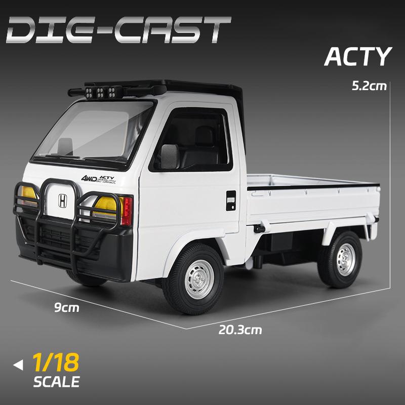 

1:18 Honda ACTY 4WD Attack Pickup Truck Alloy Metal Diecast Model Car High Simulation Home Trendy Ornament Collection Hobby Gift белый