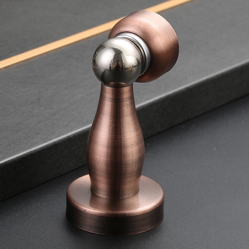New Stainless Steel Magnetic Door Stopper Sticker Toilet Glass Hidden Door Holders Catch Floor Doorstop Door Hardware