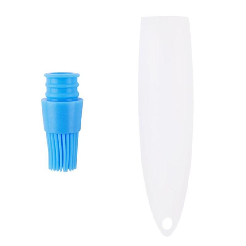 4 Colors Silicone Oil Bottle With Brush Baking BBQ Basting Brush Pastry Oil Brush Kitchen Baking Honey Oil Barbecue Tool Gadgets