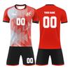 Heren Atletische Voetbalshirt en Korte Broek Set Lichtgewicht Sneldrogend Team Uniform voor Training Wedstrijd Sportkleding