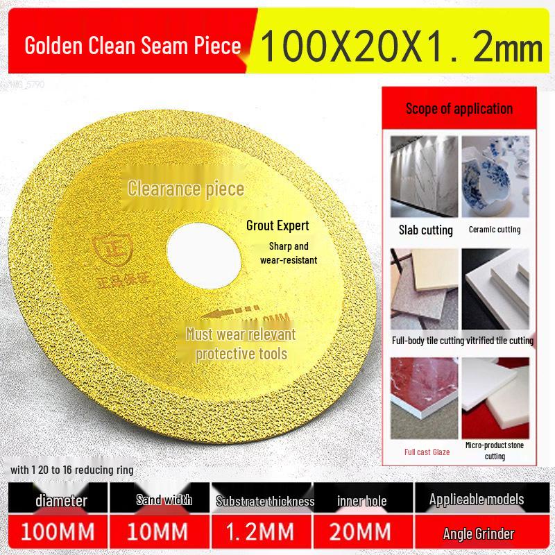 Diamond Cutting & Grinding Disc Set for Electric Drills: Small Saw Blade for Tile, Grout, Stone, and Carving.