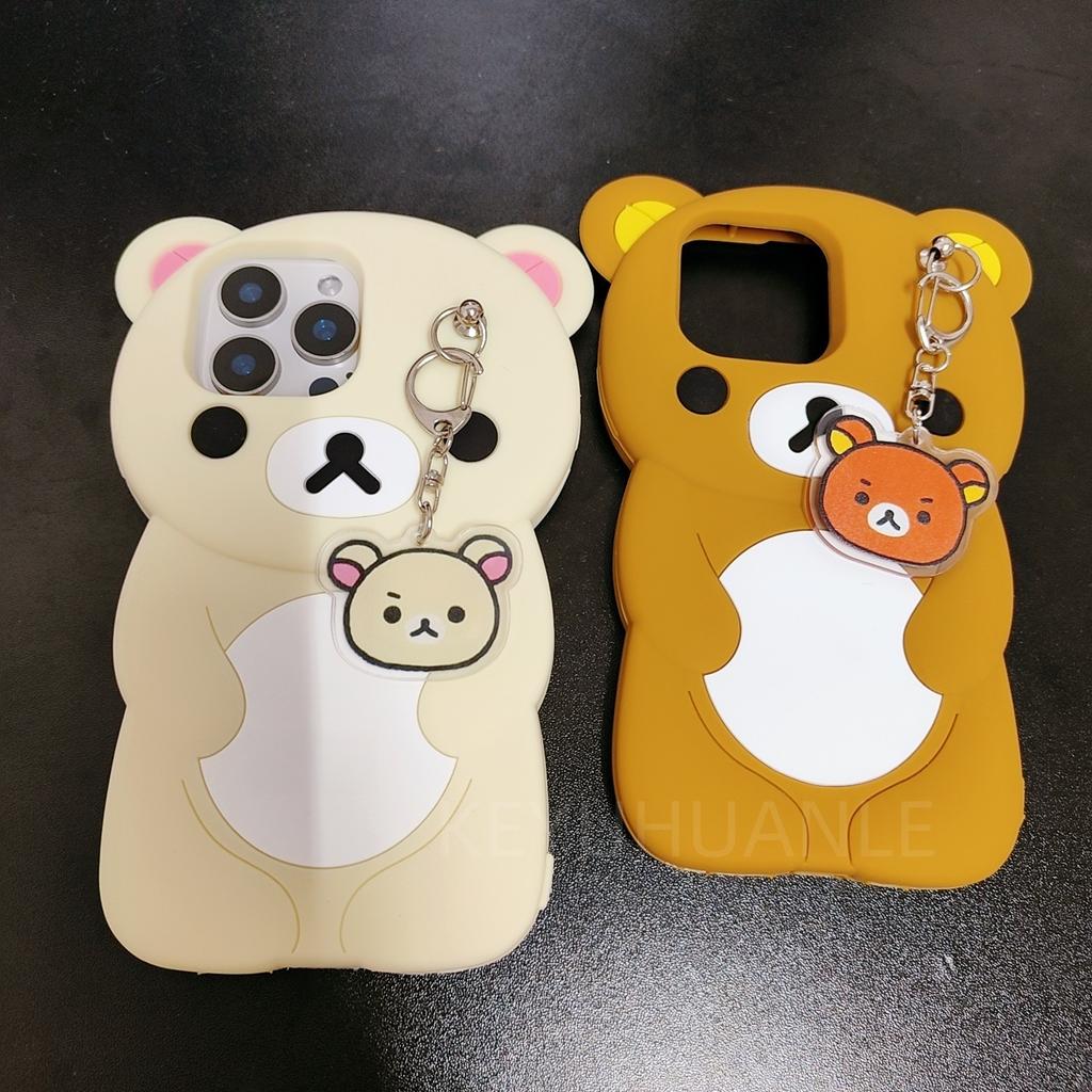 Pentru Samsung Galaxy S25 Ultra S24 S23 Plus S24 Ultra S25Ultra Breloc Drăguț Rilakkuma Husa Silicon Moale