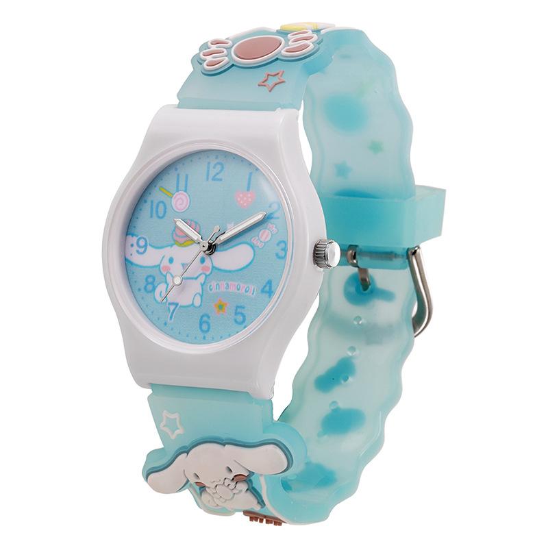 

#5Pcs Sanrio Hello Kitty Watch Kawaii Kuromi Cinnamoroll Leisure Fashion Melody Watch Women s Children s Girls Children s Gifts