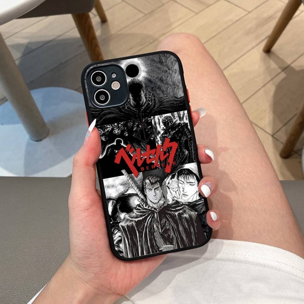 

Berserk Guts Hot Anime Phone Case For IPhone 16 15 14 11 12 13 Pro Max Plus 12 XS Max Back Cover Matte Case iphone 12 pro