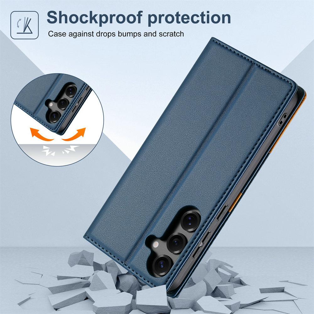 Luxusní pouzdro pro Samsung Galaxy A56 A36 A26 A16 A06 A07 A17 5G 4G RFID Kožená peněženka Kryt Etui Samsung A 56 36 26 16 Kniha Funda