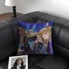 NNavia GenshinN Anime Cushion Cover Natural Linen Organic Fabric DoubleSided Printing Sofa Home Decor Gift Pillow Case