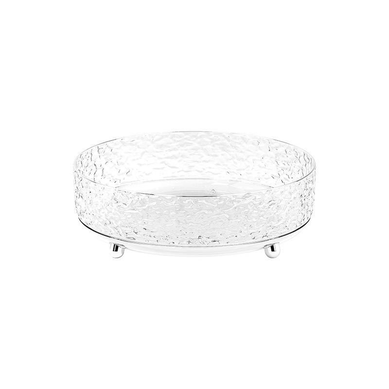 Light Luxury Fruit Tray Home Living Room Coffee Table Fruit Tray Rotating Dried Fruit Tray New High-end Candy Snacks Placement Tray