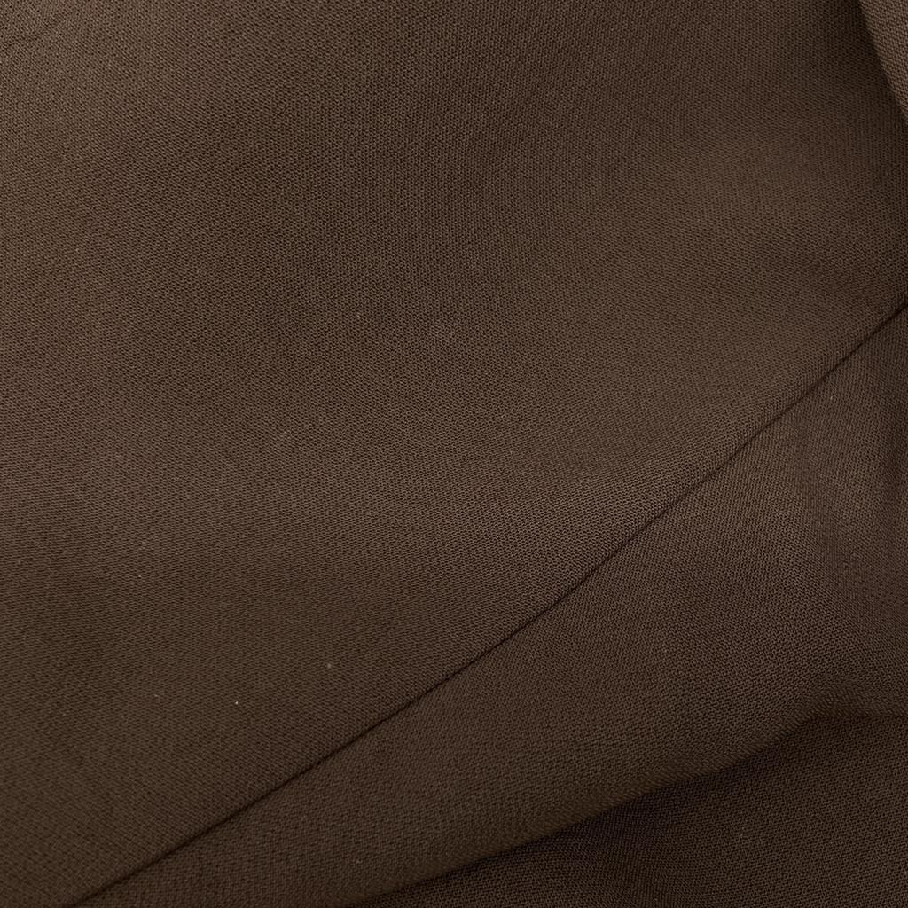 CINOH Brown slit long sleeve shirt tops 38 BrownUsed