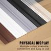 Door Seam Bottom Sealing Strip Soft Hard PVC Composite Insect Proof Dustproof Soundproof for Apartment Rental Home Use