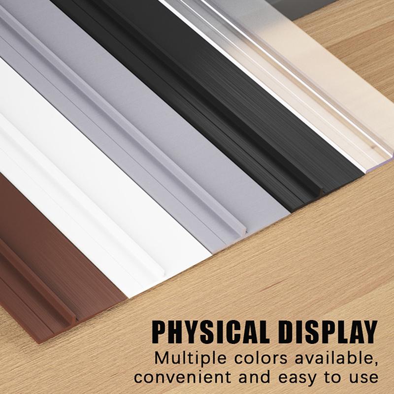 Door Seam Bottom Sealing Strip Soft Hard PVC Composite Insect Proof Dustproof Soundproof for Apartment Rental Home Use