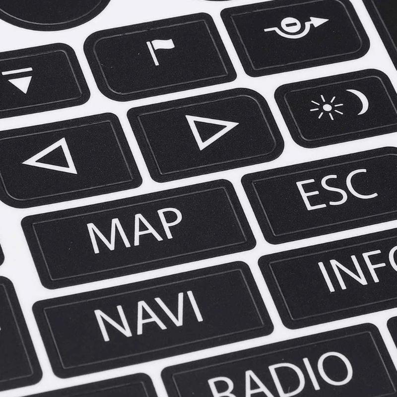 Naklejki Naprawcze do Przywracania Przycisków Wnętrza Samochodu do Wytartych Przycisków Deski Rozdzielczej Premium Naklejki PVC do Paneli Sterowania Pojazdu
