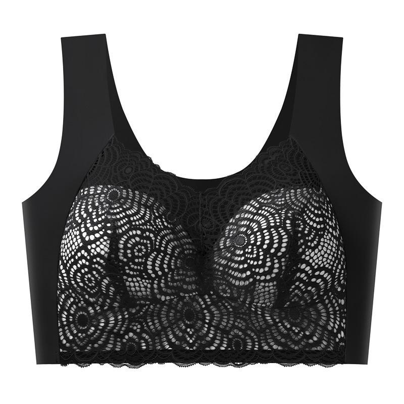 Spitze Übergröße Push-Up Schlaf-BH - Ohne Bügel, Dünner & Sexy Westenstil