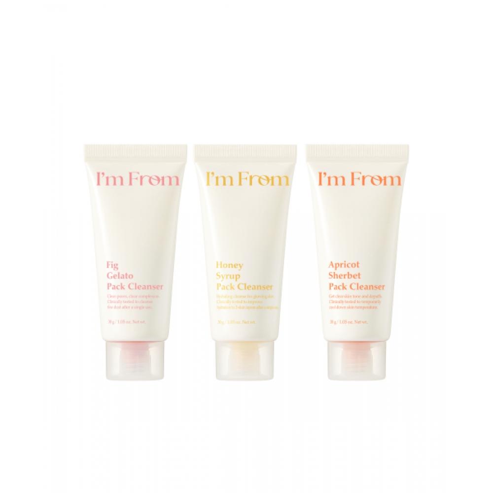 Imfrom [miniature Set] Pig Gelato + Honey Syrup + Apricot Sherbet Pack Cleanser 30g FREE