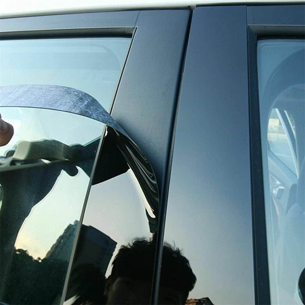 8x Glossy Black Pillar Posts For 2007-2013 BMW X5 E70 Door Trim Cover Window Kit