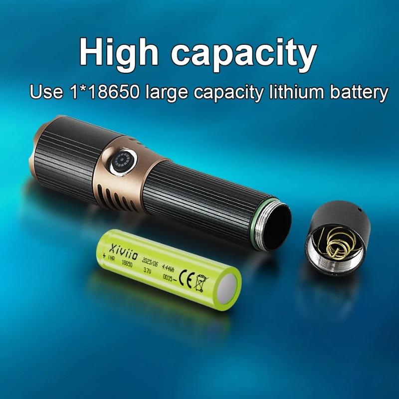 2026 New 30W Super Bright LED Flashlight Type-C Rechargeable Torch 1600M Tactical Flash Light Zoomable Lamp Camping Lantern