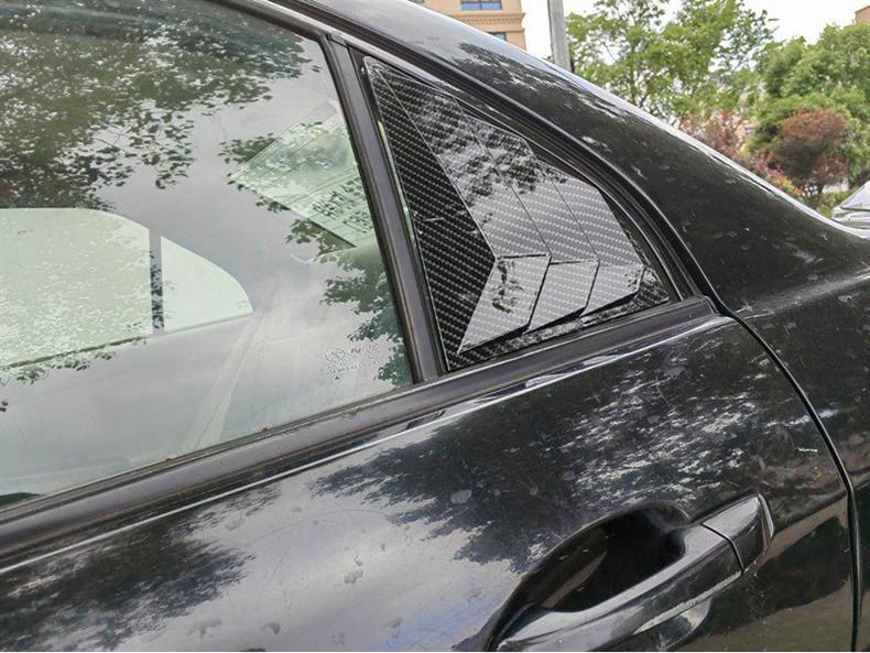 Rear Quarter Window Louvers for Wild Horse Style Car: Quick Install Exterior Decoration