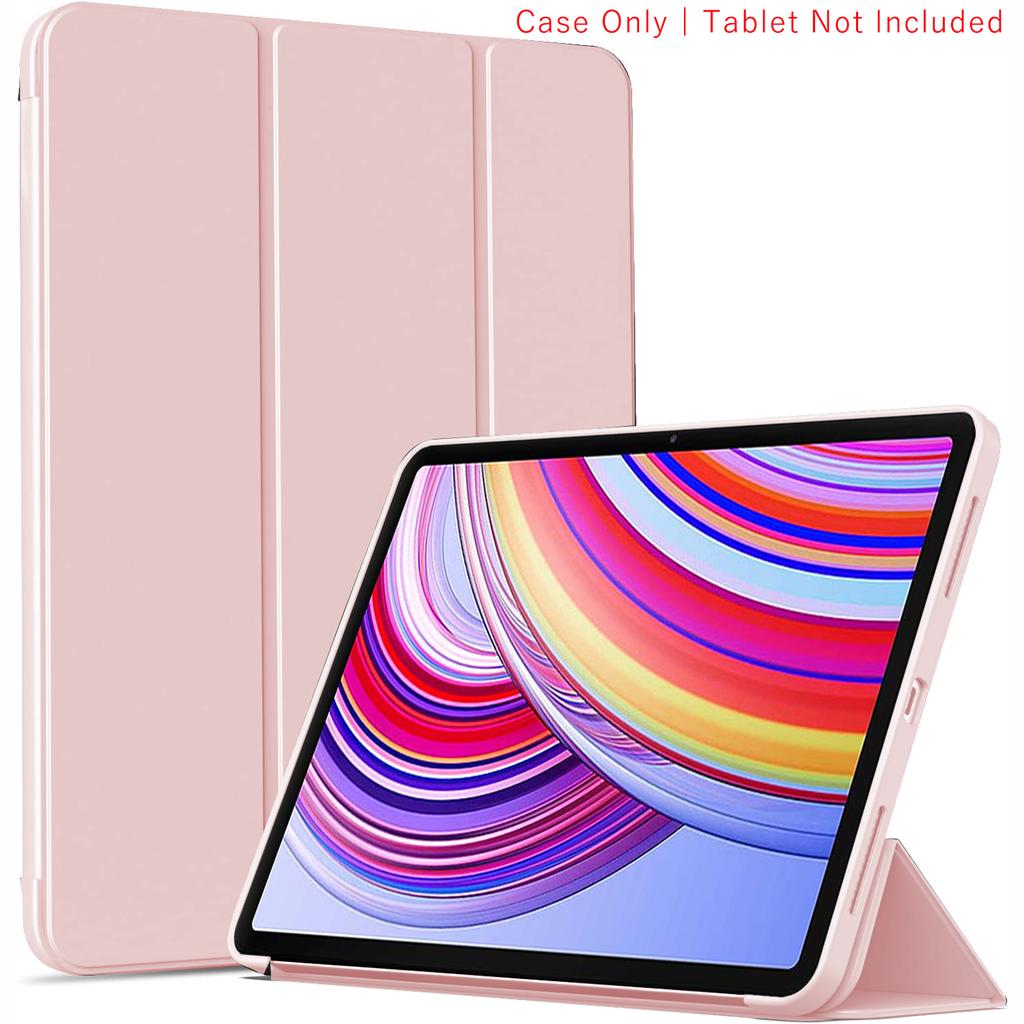 Étui à rabat triple pliage pour Xiaomi Redmi Pad 2 Pro 12,1 pouces Support magnétique Housse de protection en cuir PU Veille/Réveil automatique