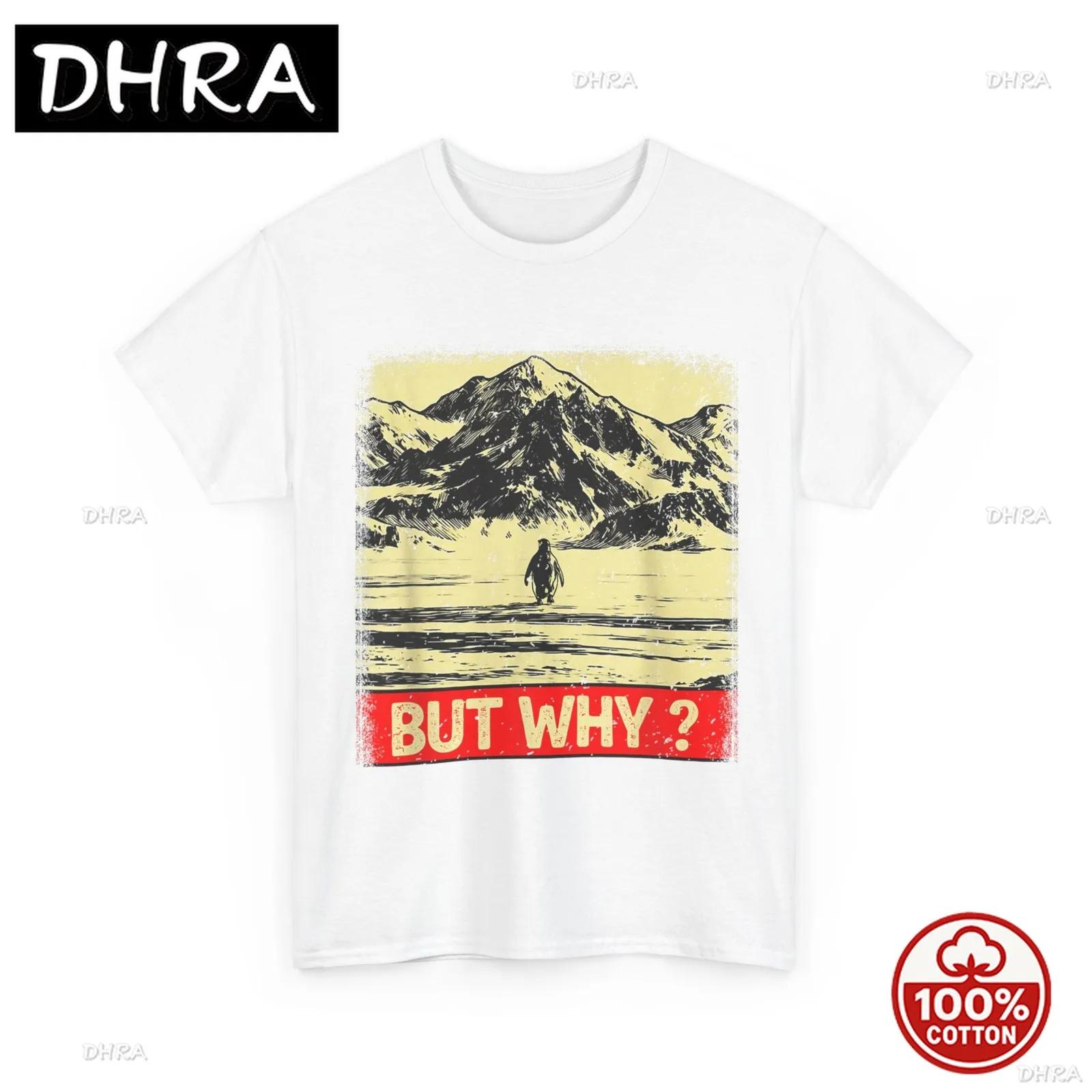 Penguin But Why Head Towards The Mountains Penguins Meme TShirt Featuring Cotton Aesthetic Street Fashion T Shirt Breathable S