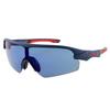 SWANS STRIX Sports Sunglasses DNAV Made in Japan Polarized Lenses Matte Dark Ultra Ice Blue D.A. AMZ-STX DA-0167 Navy/Polarized (Double-Sided