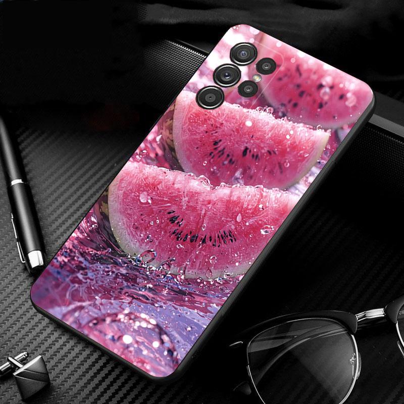 Phone Case For Samsung Galaxy S25 S24 S23 S22 S21 Ultra S24 S23 S22 S21 S25 Plus S24 S25 FE Lemon Strawberry Watermelon