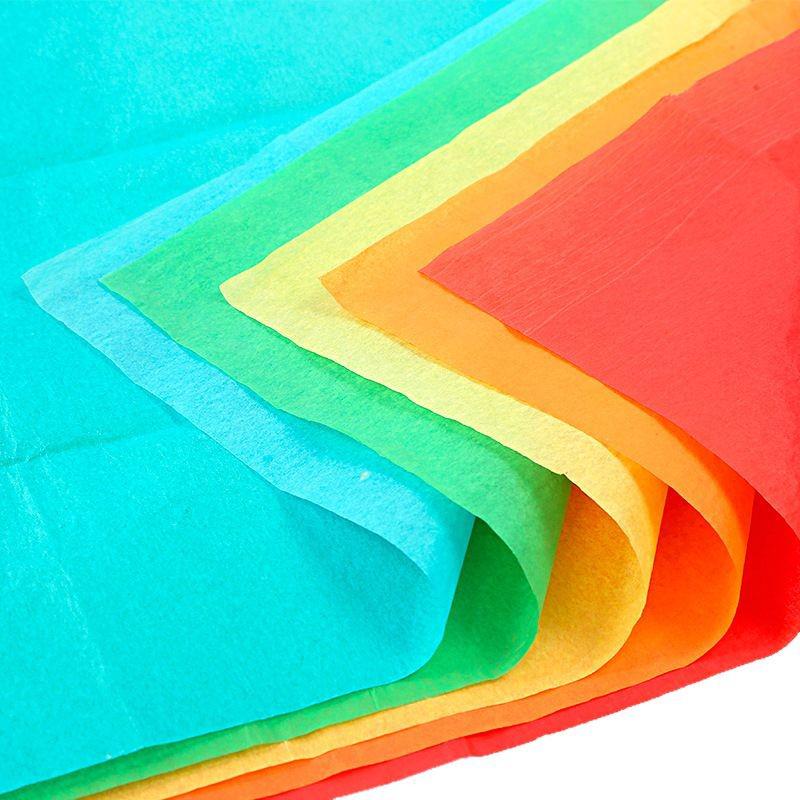 Hârtie de mătase colorată DIY de 14g pentru proiecte handmade și ambalare