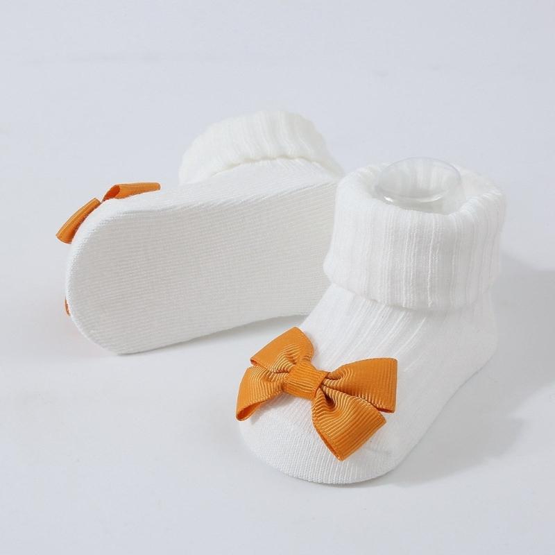 Baby Strick Socken Kopfbedeckung Prinzessinnen Stil Baby Mädchen Stirnband Socken Modische Haaraccessoires für Säuglinge & Babys
