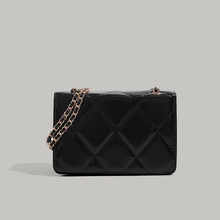 High Sense Diamond Pattern Chain Bag 2025 New Fashion Small Square Bag Minority All-Match Crossbody Bag Casual Shoulder Bag