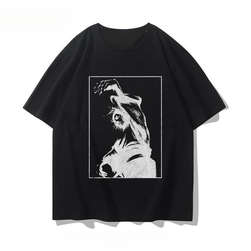 

2025 Осень и Зима Новая Мужская и Женская Футболка с Ретро Принтом Рыцаря Чистый Хлопок Круглый Вырез Удобная Высококачественная Футболка 4XL