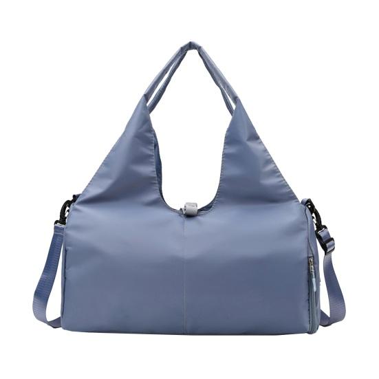 

Women Gym Bag Yoga Gym Tote with Wet Pocket And Shoe Compartment Weekender Overnight Duffle for Travel Workout Dance Swimming синий
