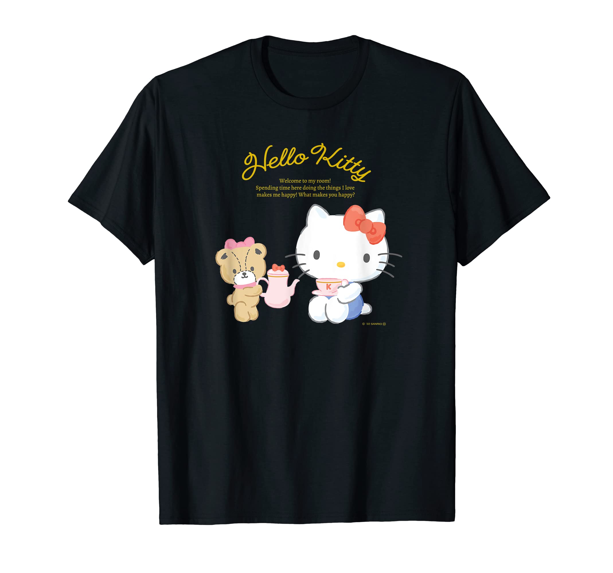 

Футболка Hello Kitty Happiness My Room чёрный