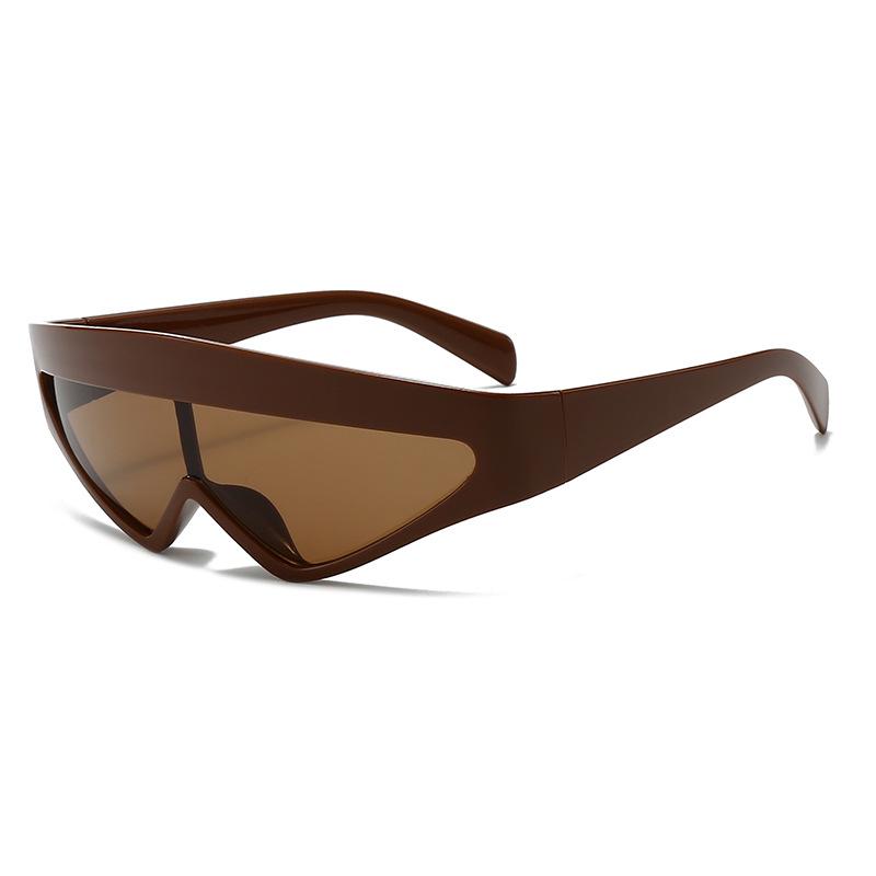 Futuristic European-American One-Piece Triangle Sunglasses