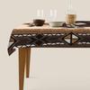 n Aztec Rectangle Tablecloth 60x84 Inch Southwestern Geometric Square Triangle Brown Dining Table Cover Deco for Kitchen Home Outdoor Party