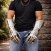Medieval Steel Gauntlets with Claws, Gothic Knight Armor Gloves, Fantasy LARP Costume