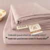 Class A Double Layer Gauze Bedding: Single Cotton Bed Sheet & Duvet Cover Set for Dorm Rooms