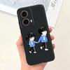 Animals Painting Phone Case For Motorola Moto G85 MotoG85 / Motorola G 85 Back Cover Panda Rabbit Cat Funda Bumper Soft Silicone
