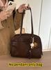Retro Lässige Damen Schultertaschen Tragbare Pendler Damenbörse Handtaschen Große Kapazität Einfache Damen Buch-Tragetasche Unterarmtasche