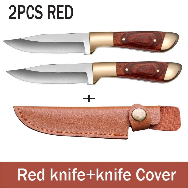 Boning Knife Meat Cleaver Stainless Steel Kitchen Mongolian Hand Meat Knife Roasted Whole Lamb Steak Knife with Knife Cover