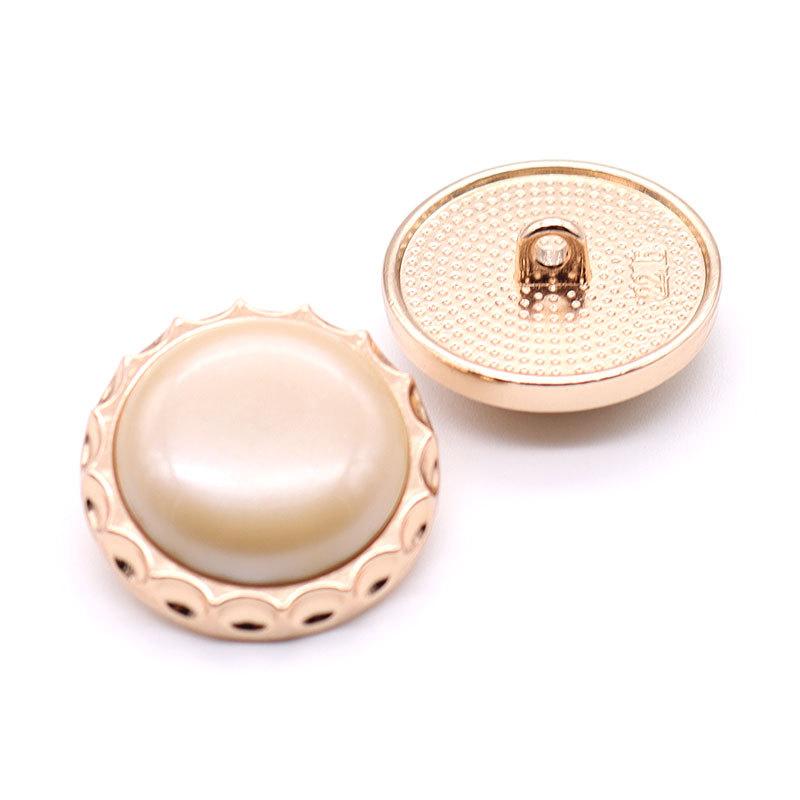 Runde Metallmantelknöpfe, Kleidung Jacke Pullover Perlenknöpfe, Vielseitiges Herren- und Damenzubehör