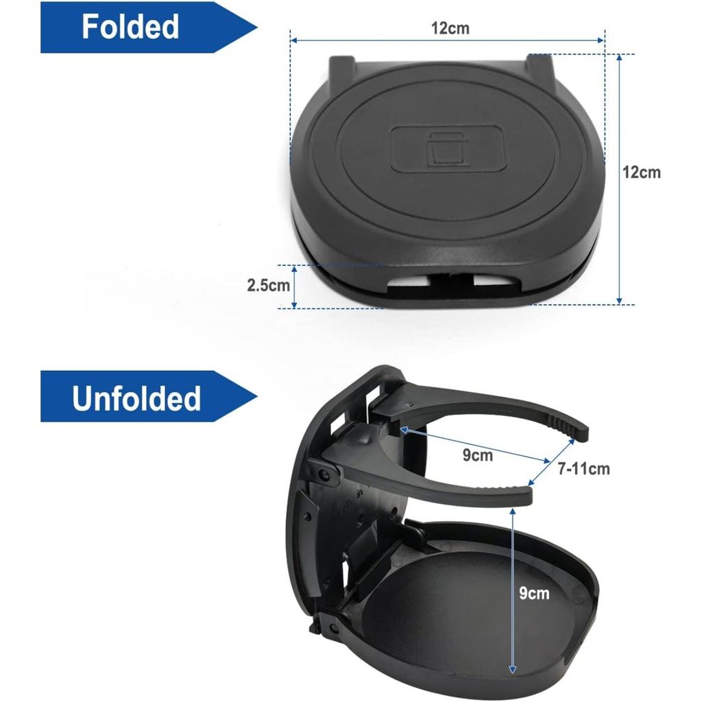 Car Drink Holder, 2 Pieces Enlarged Car Cup Holder, Adjustable Foldable Can Cup Holder, Bottle Holder for Boat, Car, Truck, RV Accessories