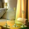 Vintage Elegant Metal And Aluminum Set Of 3 Tabletop Candle Holders, Suitable For Wedding Anniversary, Home And Hotel Decoration
