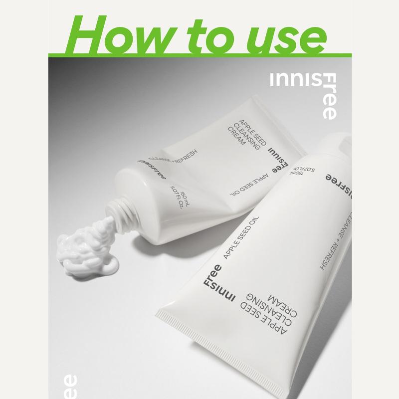 Innisfree Apple Seed Cleansing Cream 150ml - Cleanse & Refresh (3 Options)