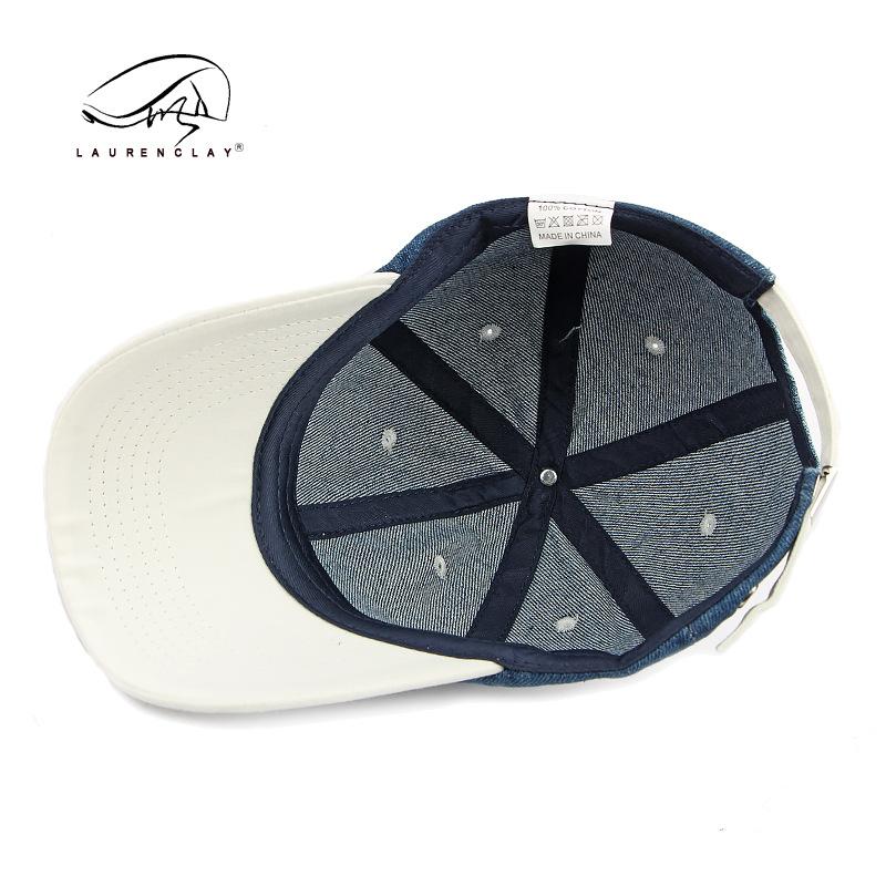 Fashion Personalized Soft Top Baseball Cap Women's Summer Sunscreen Sun Hat Personalized Denim Splicing Cap Men's Trend