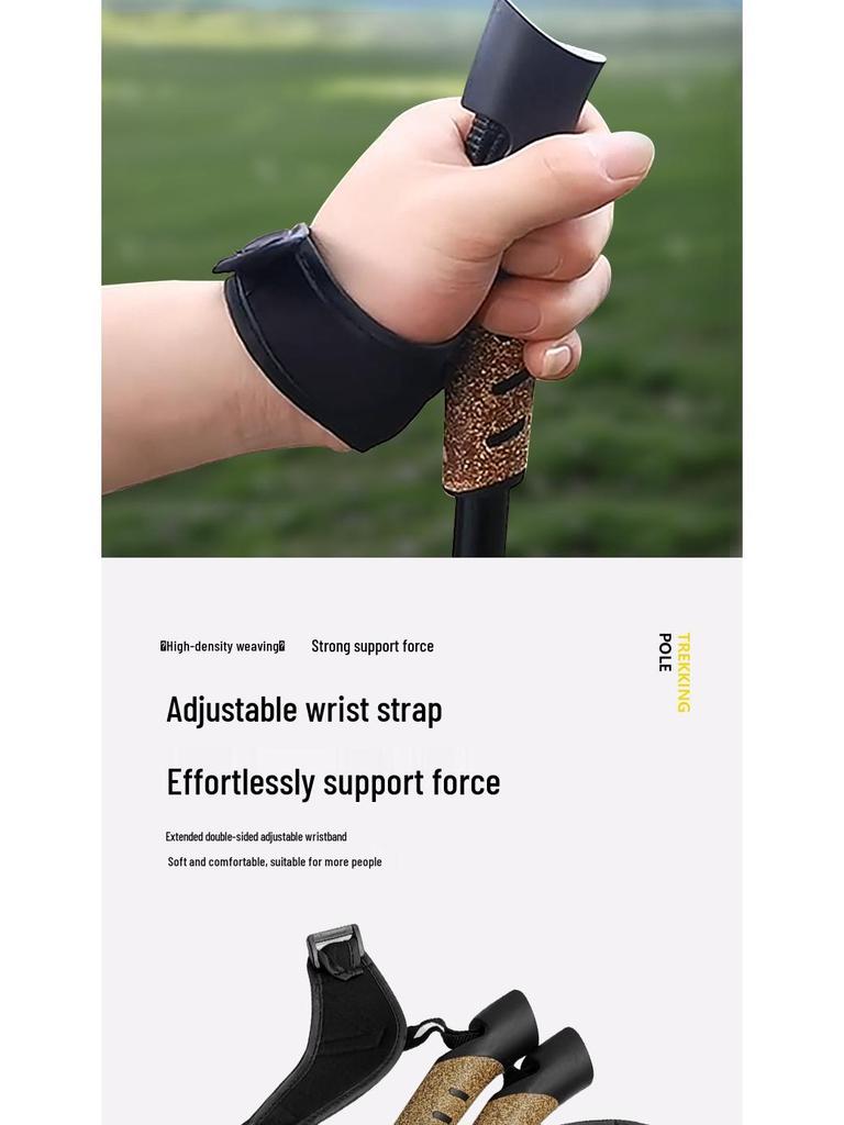 Aluminum Alloy 6061 Cork Handle Trekking Pole N301 Nordic Walking Stick