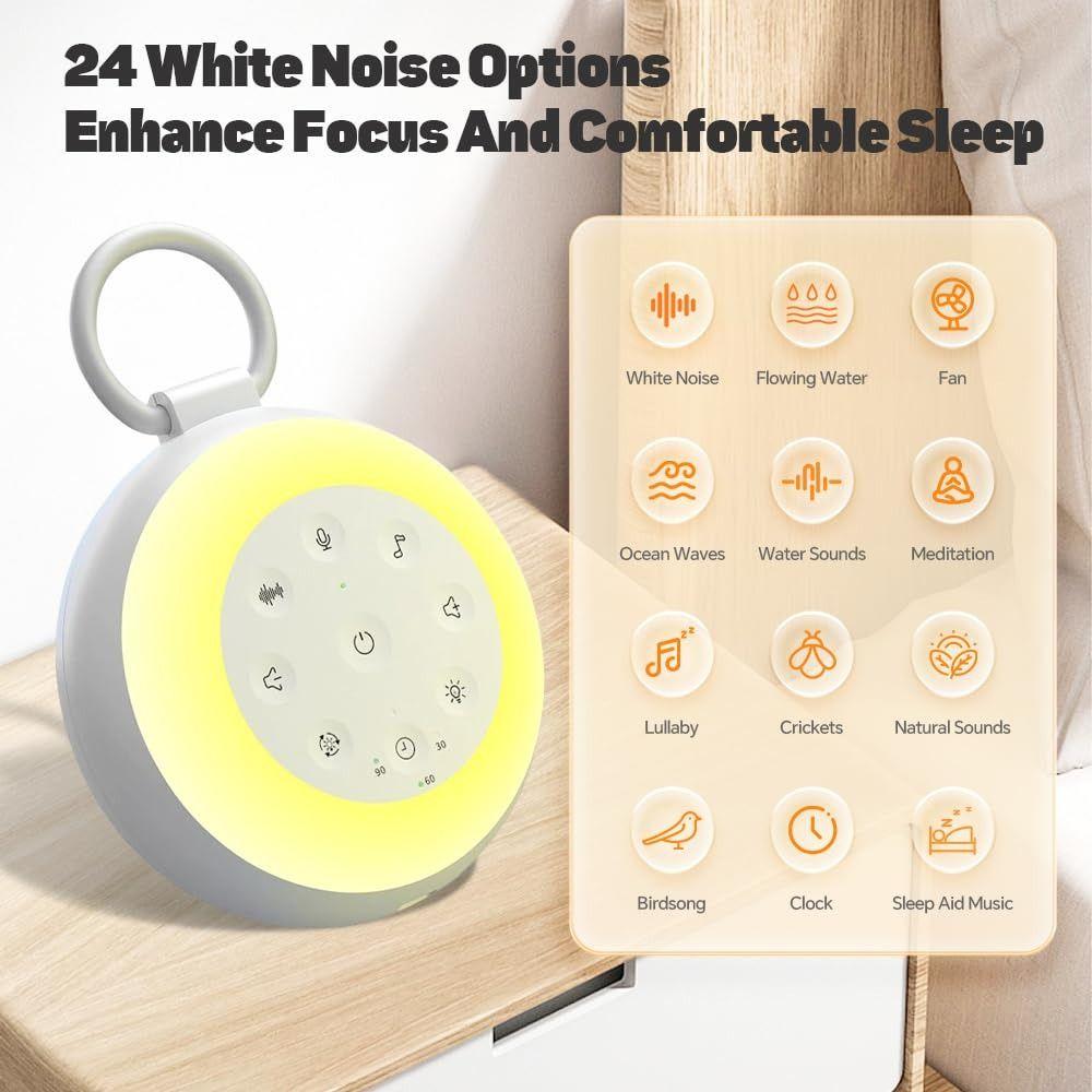 with Night Light Sleep Aid Device Rechargeable White Noise Machine New Baby Sound Machine