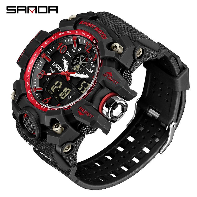 SANDA Watches Creative Sports Electronic Watch Personalised Fashion Electronic Watch