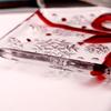 Flavinmci Red Crystal Glass Butterfly Fruit Plate