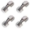 4/10pcs Cabinet Hinge 90 Degree 3/4in No-Drilling Hole Cupboard Door Hinges Soft Close With Screws Furniture Hardware