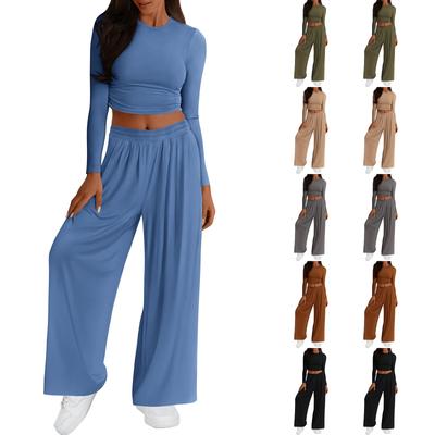 Damen Alltag Einfarbig Sexy Casual Slim Fit Neues Damen Set Zweiteiliges Set