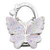 Large Matte Butterfly Hanging Bag Hook - Foldable Women's Bag Buckle & Portable Table Edge Hook for Luggage Accessories.