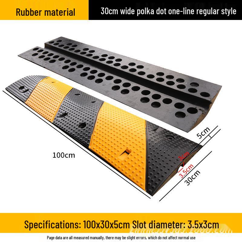 Rubber and Plastic Cable Protection Speed Bump